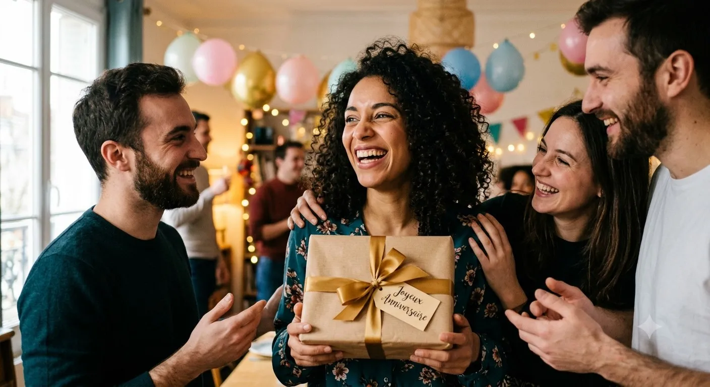 proches réunis pour un anniversaire 50 ans financé par une cagnotte en ligne